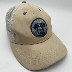 Southern Lure Bird Dog Lab SnapBack Hat Mesh Trucker Distressed